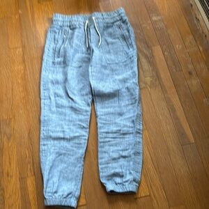 Athleta pants, never worn, size 2 petite, blue,denim type material